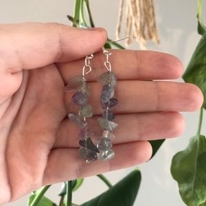 Rainbow Fluorite Earrings